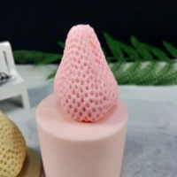 przy 3d strawberry silicone fruit mold diy fondant mold handmade soap making candle silicone mold resin clay mold