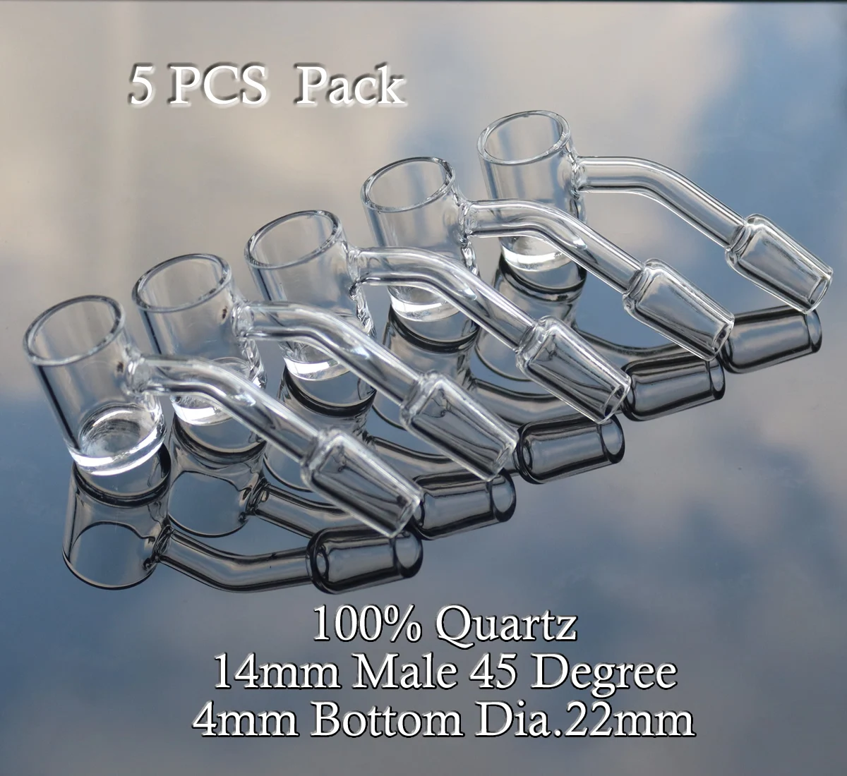 

5pcs/Pack Wholesale 45 Degree Banger 14mm Male Dab Accessries