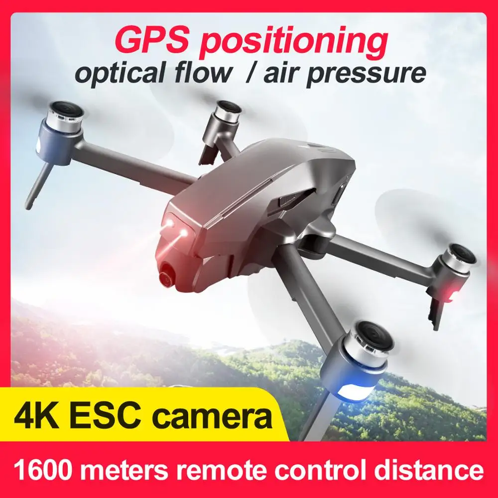 Профессиональный радиоуправляемый Дрон 5G wifi FPV gps широкоугольный 4K 16 МП камера HD вертолет 30 мин Время полета Квадрокоптер бесщеточный Дрон VS SG906