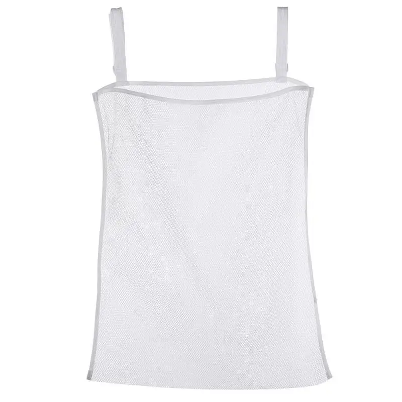 

48 * 60CM Baby Bedside Pouch Multipurpose Baby Dirty Clothes Bag Mesh Breathable Bed Large Hanging Storage Bag for Home Infant