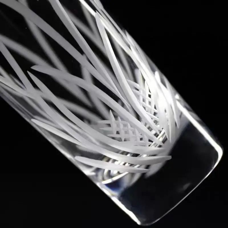 

Bar cocktail glass handcarved flower glass Long Island iced tea glass creative glass night bar mixing glass