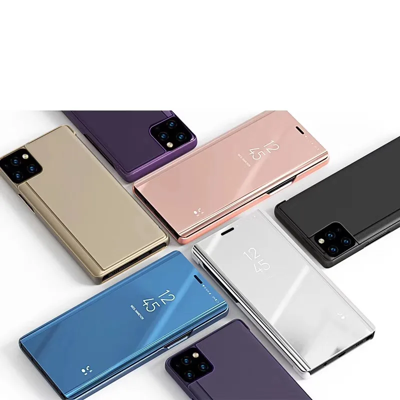 Зеркальный флип-чехол для iPhone XR XS 11 Pro Max 8 7 6 6s Plus чехол с подставкой и окошком 5 5S SE X