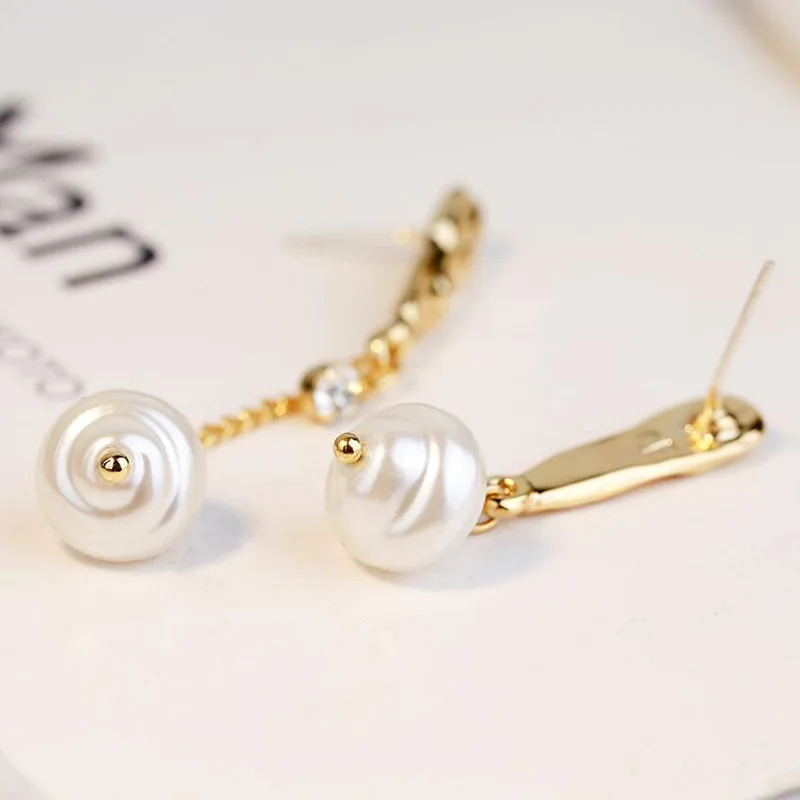 Новые темпераментные серьги в стиле Харадзюку Ins геометрические длинные