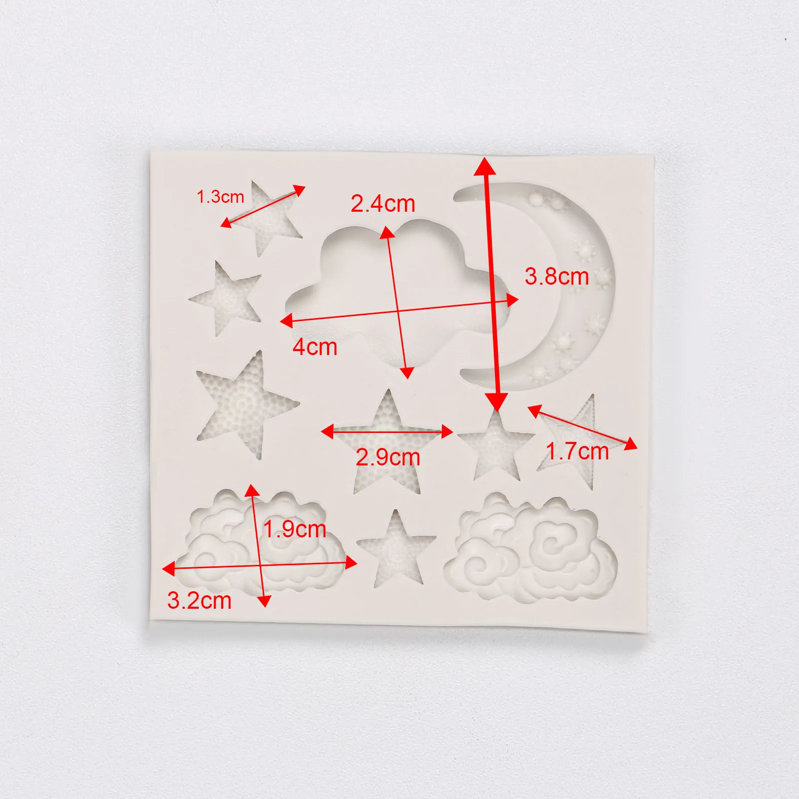 Силиконовая форма для выпечки помадки Звезда Луна облако мастики DIY Кондитерские