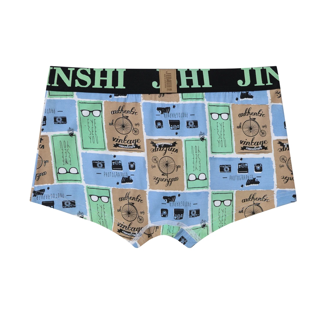 Men Underwear Boxer Briefs Bamboo Print Comfortable Sexy Men's Clothing Boxers Panties Homme Boxershorts