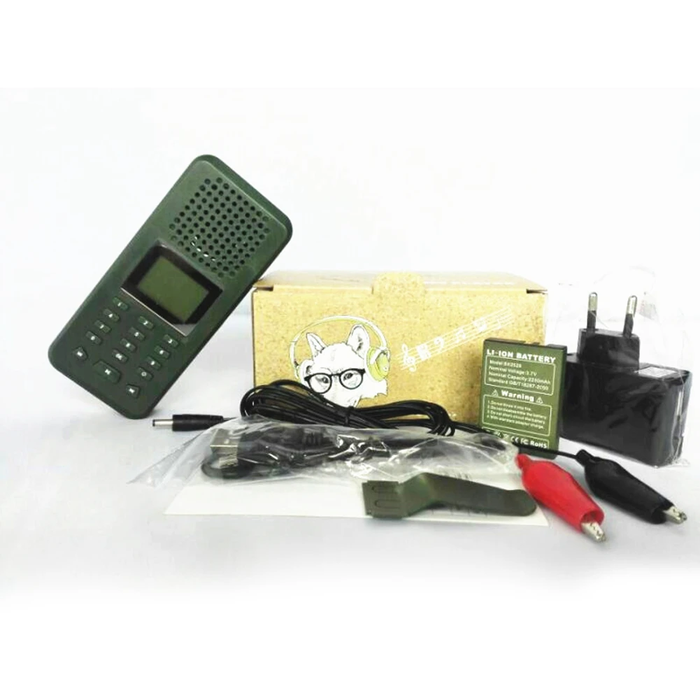 

Hunting Decoy Bird Caller Portable Bird Caller MP3 Player Bird Sound Loudspeaker Animal Singing Device Amplifier Green Predator