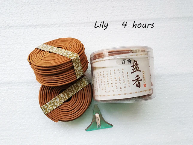 Lily 48 шт./кор. натуральный катушки Ладан ароматерапия аромат в помещении индийские буддийские сандаловое дерево Ладан без Кадило - Аромат: Lily