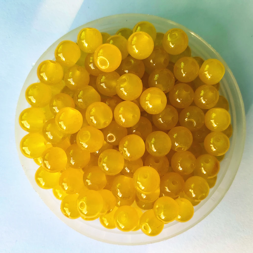 4681012 мм розовое Изумруд Круглые Натуральные бусы материал Нефрит Стеклянные