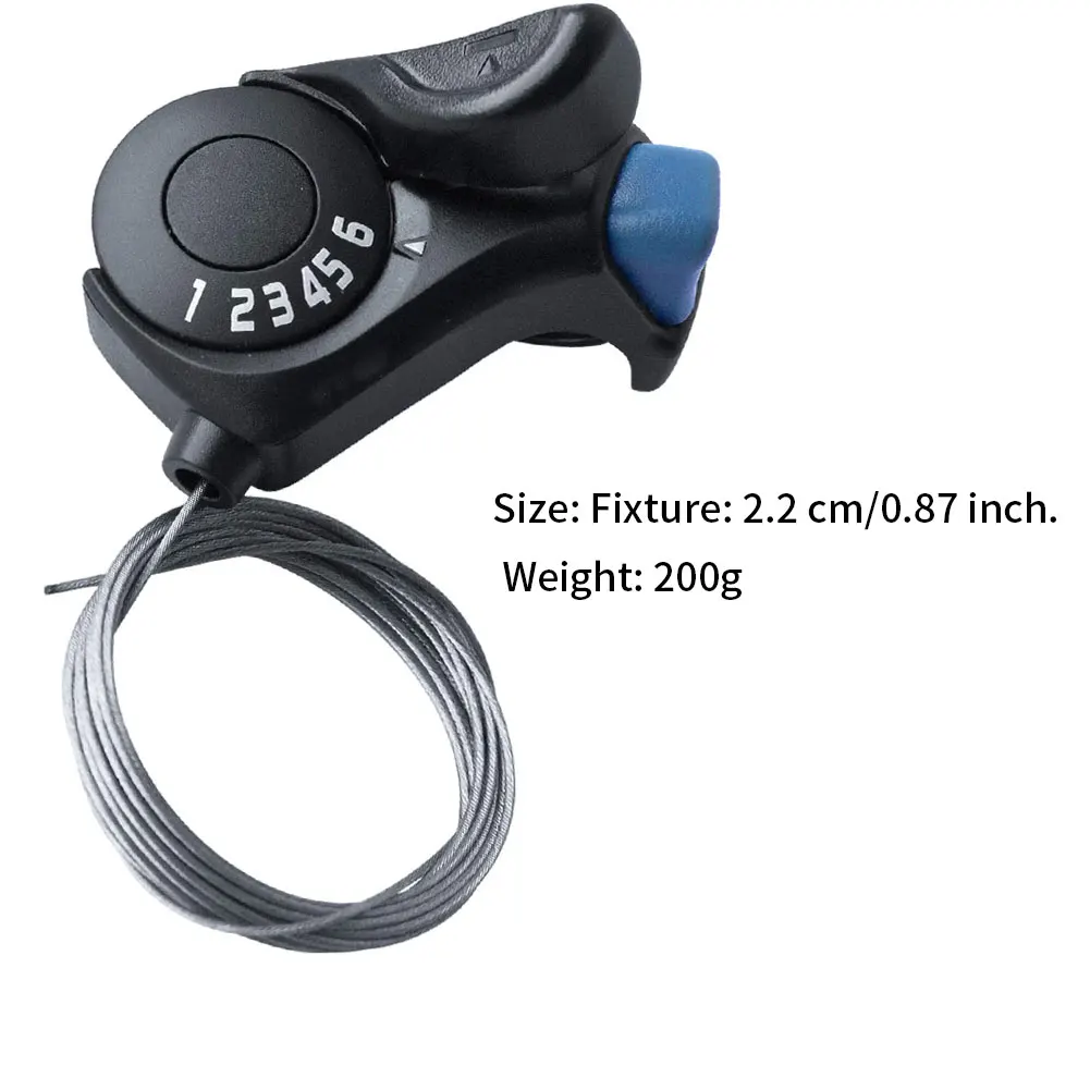 

Bicycle Gear Shifter TX30 6 Speed Bike Right Thumb Finger Transmission Dial with Variable Speed Core Mountain Bike Accessories