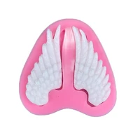 double wings shape silicone mold for fondant chocolate epoxy sugarcraft mould pastry cupcake decorating kitchen accessories
