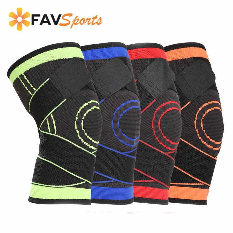 FAVSPORTS 1 шт. профессиональные спортивные наколенники для бега дышащие нейлоновые