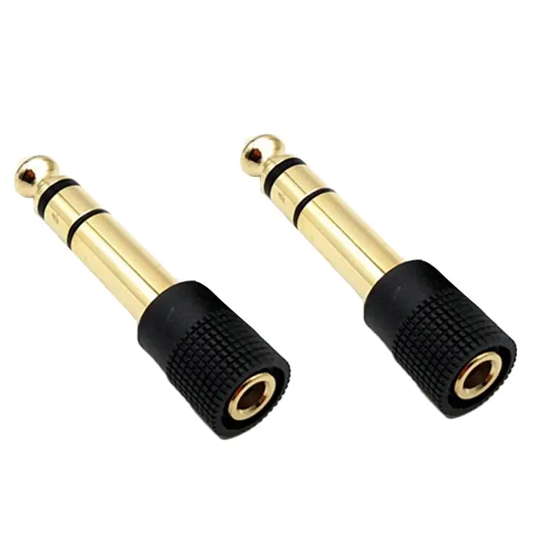 5 шт. 6 мм Штекерный разъем 3 для аудио гарнитуры микрофон гитарный адаптер записи