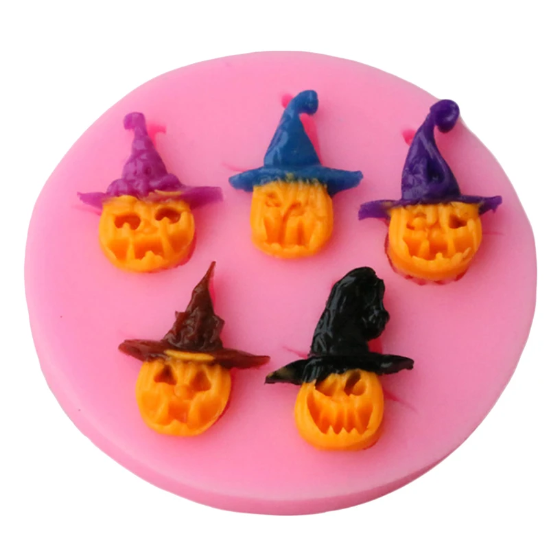 Хэллоуин пират Тыква силиконовая форма для торта декоративная шоколадная