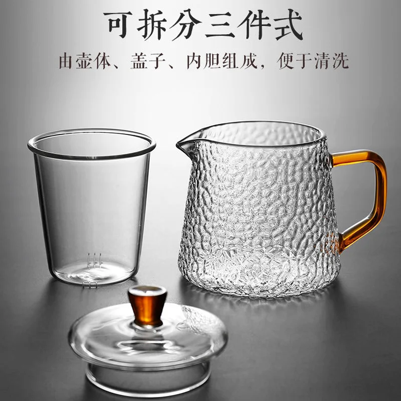 Чайник из силикона и матового стекла с высоким содержанием бора 300-900 мл | Дом сад