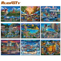 ruopoty diy paint by number cartoon pictures by number drawing on canvas handpainted art gift kit home decor