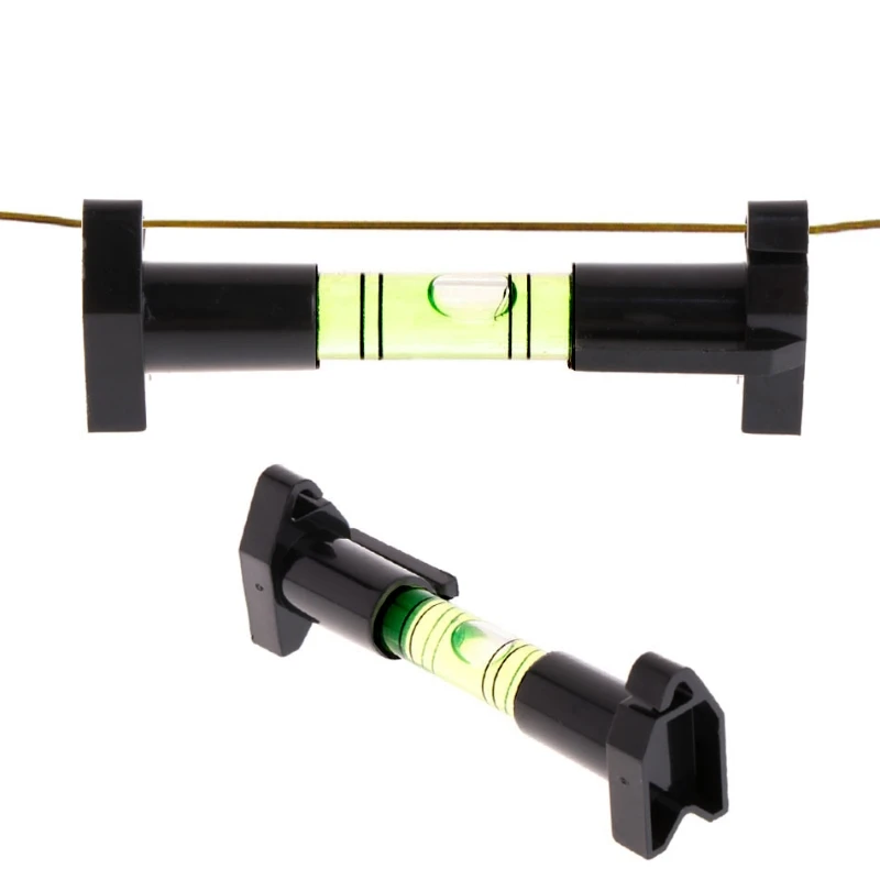 

Pocket Line Hanging Level Brick Rope Cord Wire String Bubble Hanger Black D7WA