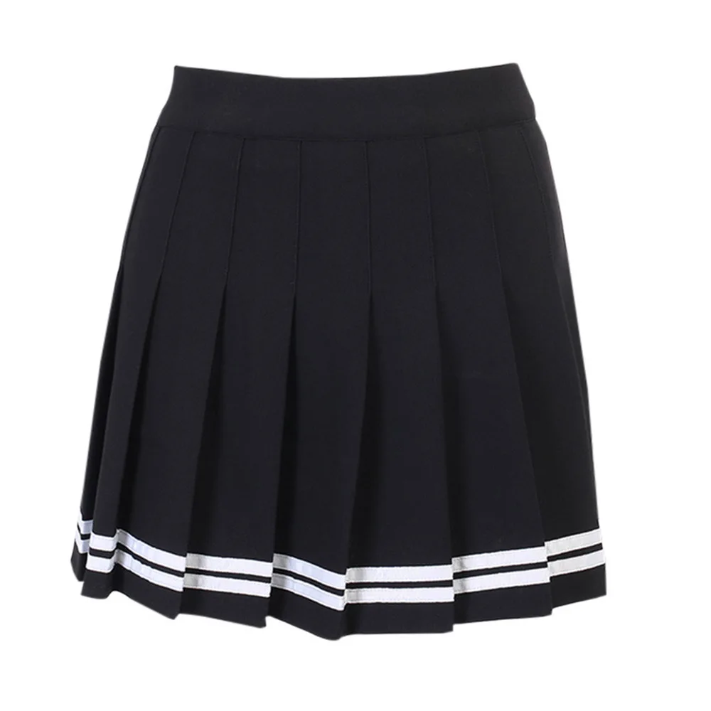 

School Girl Gothic Skirt Western Style Fashion Diablo Sexy Autumn Winter Contrast Black Vintage High Waist Pleated Short Skirts