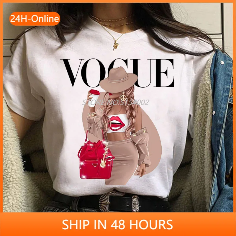 

Fashion Summer Tops T Shirt Women Tshirt New Vogue Tshirt Graphic Tee Cute Women T-shirt Female Tee Shirt 90s Girls Tee Tshirt
