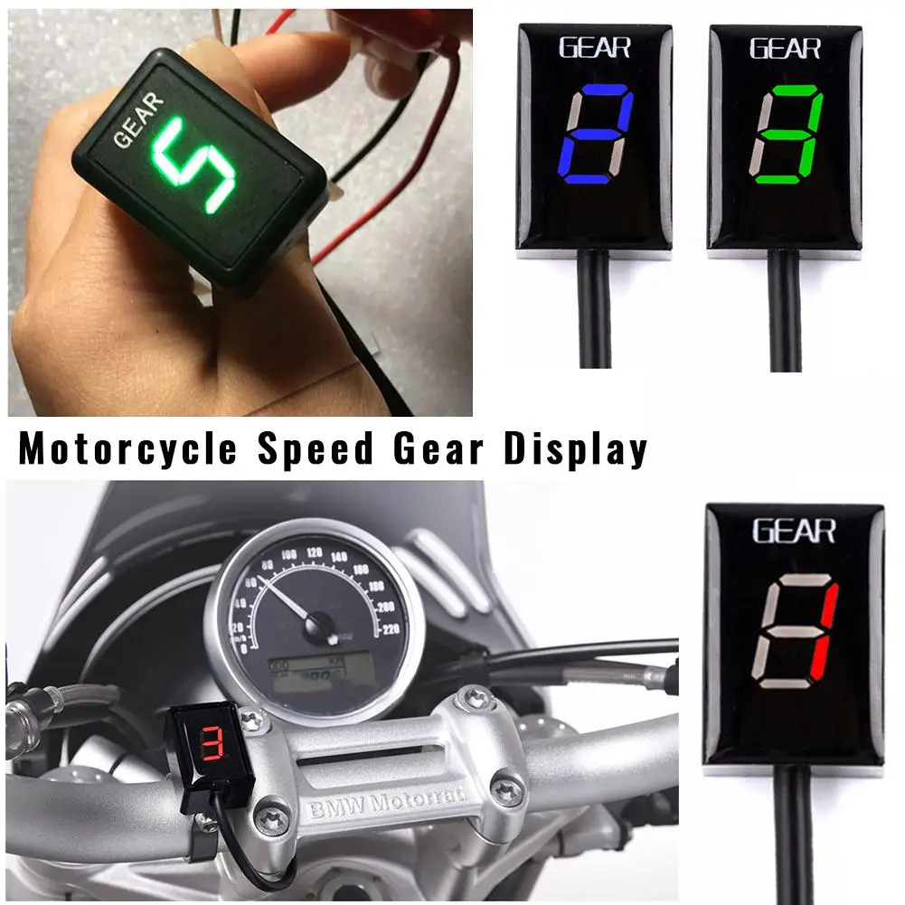 

Для серии Honda Мотоцикл LED уровень ЭБУ Вилка Крепление Скорость шестерни цифровой Дисплей Индикатор 3 Цвета