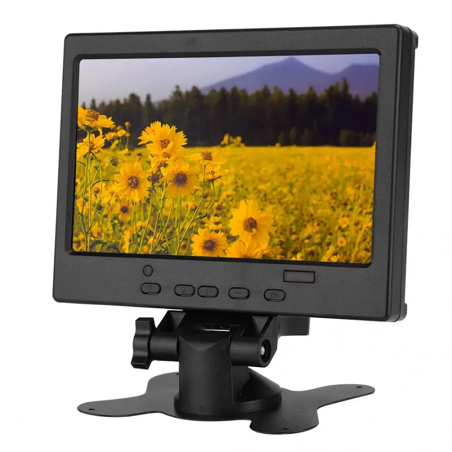 Многофункциональный светодиодный TFT монитор 7 дюймов 1024*600 HDMI + VGA AV 16:9 соотношение