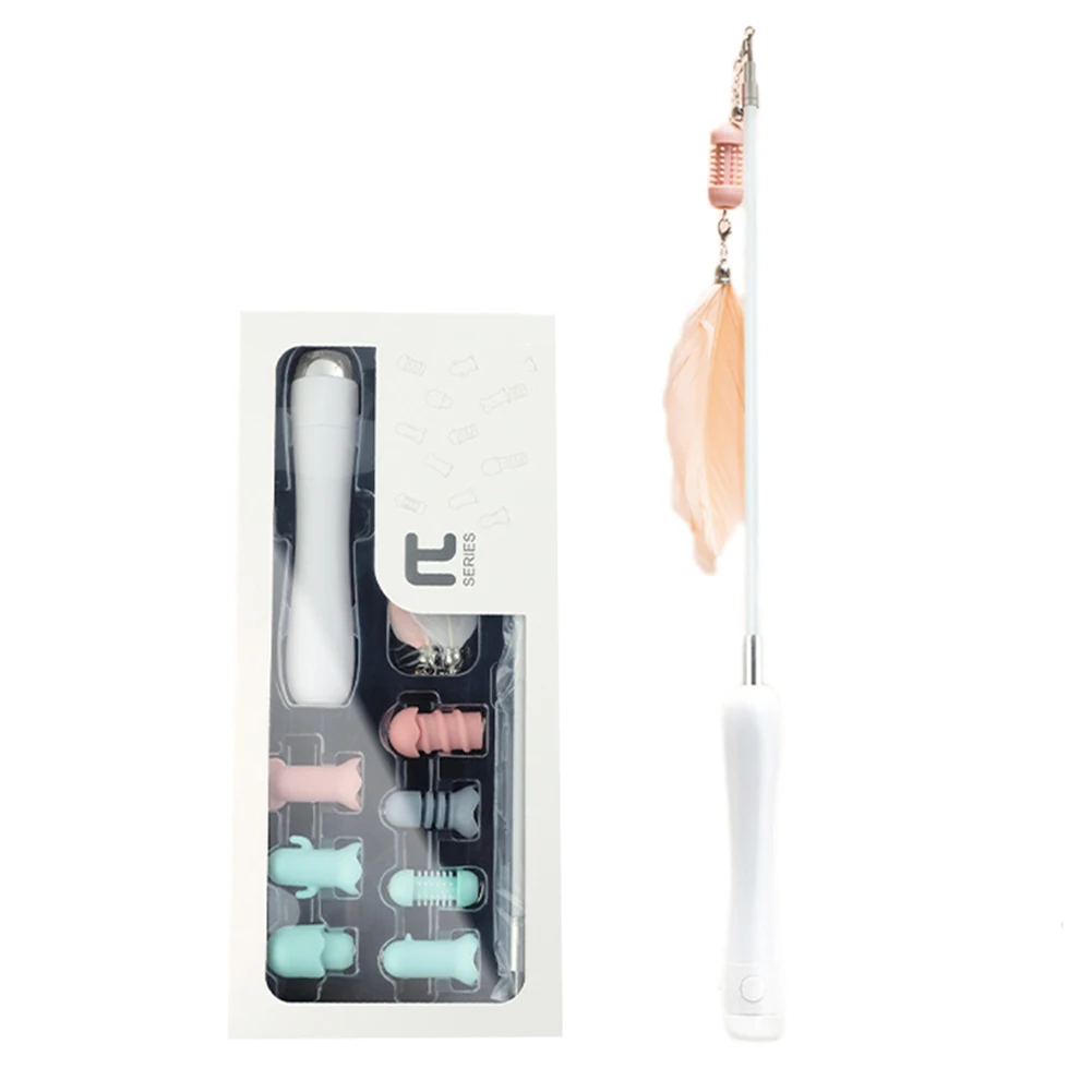 

Палочка для кошек, с перьями, аксессуар для котов, 7 шт.