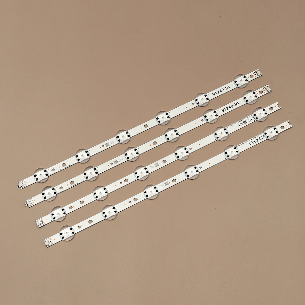 

New Kit 4 PCS LED strip For LG 49UV340C 49UJ6565 49UJ670V V17 49 R1 L1 ART3 2862 2863 6916L-2862A 6916L-2863A