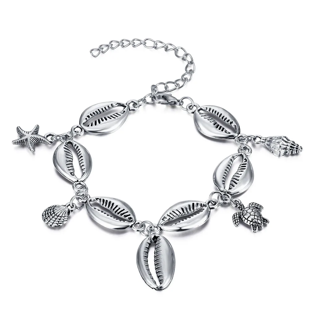 Новинка 2020 года. Женские браслеты в стиле бохо с подвеской виде черепахи.