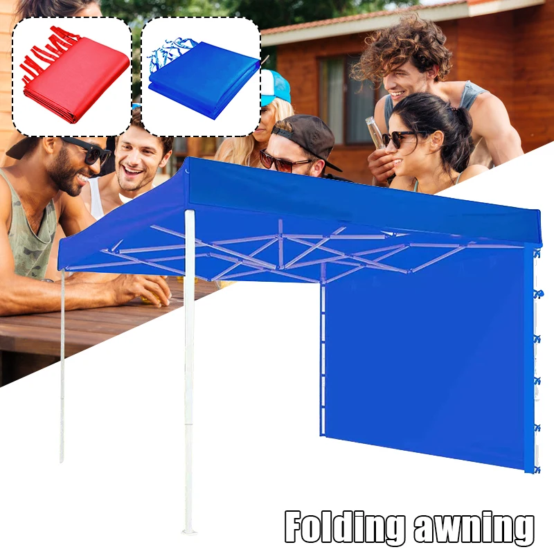 

1 Pack 118"*79'' Foldable Awning Waterproof Four-corner Sunscreen Tent Cloth Outdoor Stall Tent Cloth Sunshade Sail J99s