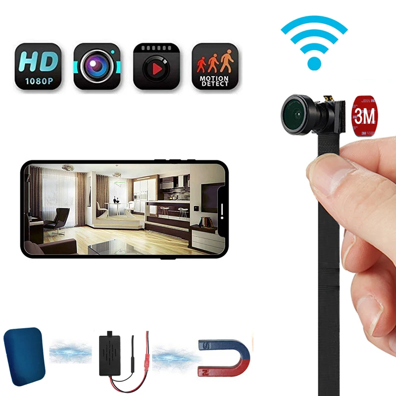 1080P 150 градусов Мини Wi-Fi гибкая камера 4K Full HD приложение ультра видео аудио