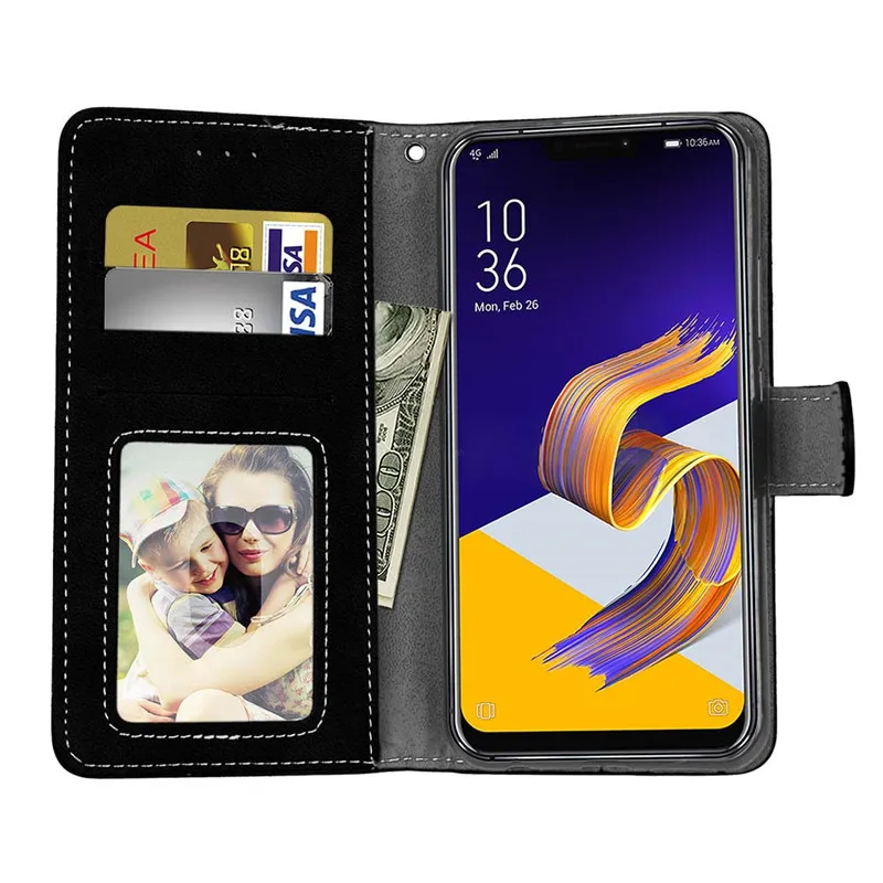 Asus Zenfone 5Z ZS620KL чехол откидная крышка для телефона из искусственной кожи 2018 ZS ZS620 620