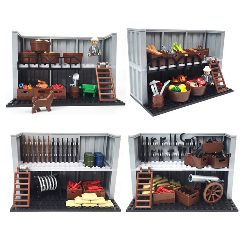 Совместимые строительные блоки оружия Depot зерна склада кирпичи сделай сам