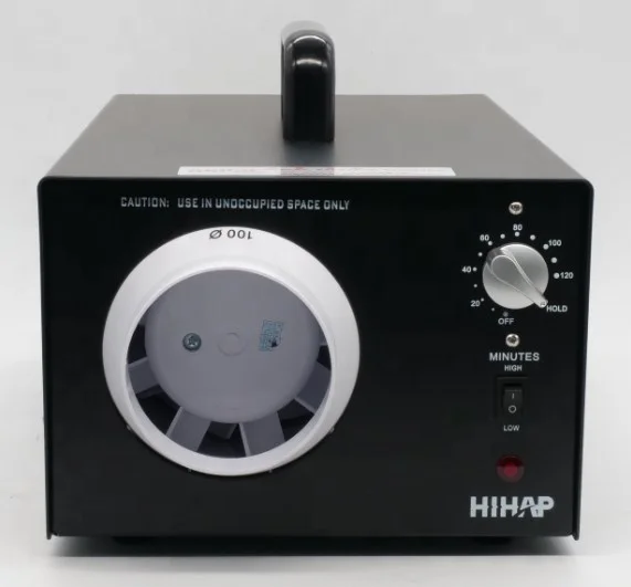 

Powerful 7g-14g/h ozone generator with exhaust fan for ventilation