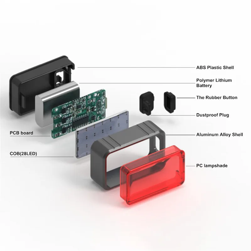 Велосипедный светильник, USB зарядка, светодиодный велосипедный светильник, вспышка, задний велосипедный фонарь, подседельный штырь, 100лм, водонепроницаемый, USB COB+ 28 светодиодный светильник для верховой езды