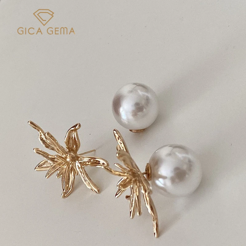 

Серьги-подвески женские из серебра 925 пробы с жемчугом