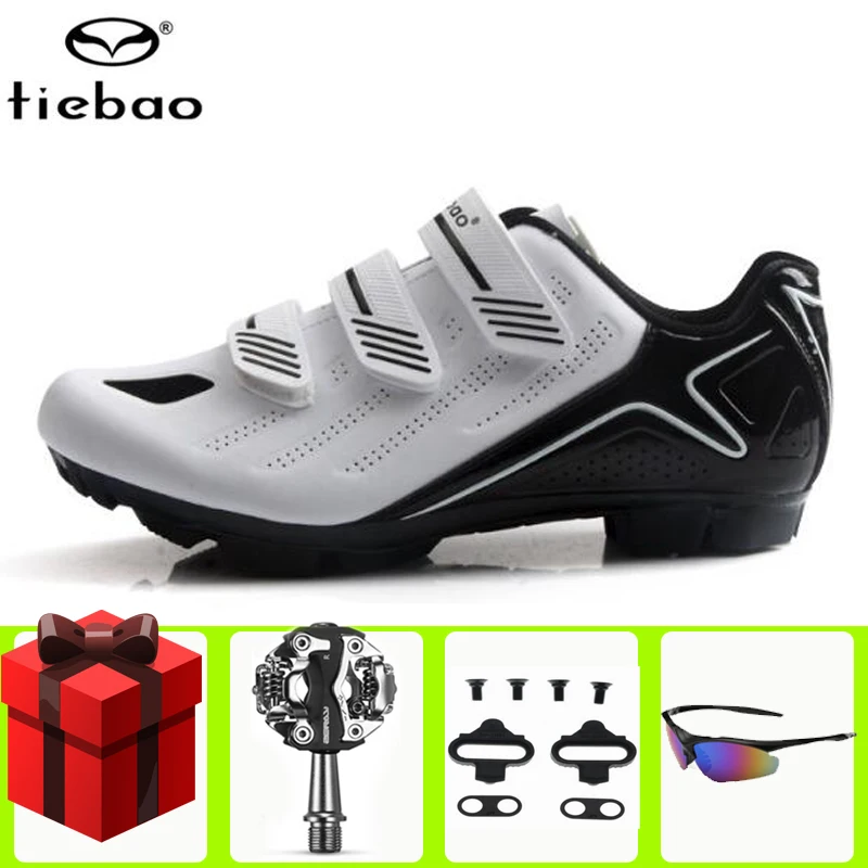 

Tiebao Cycling Shoes Professional Men Sneakers Women Bicycle Self-Locking MTB Mountain Bike Shoes Breathable Pedals Riding