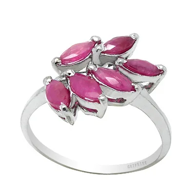 100% натуральный рубиновое кольцо для вечерние 2 5 мм * Огранка маркиза рубин