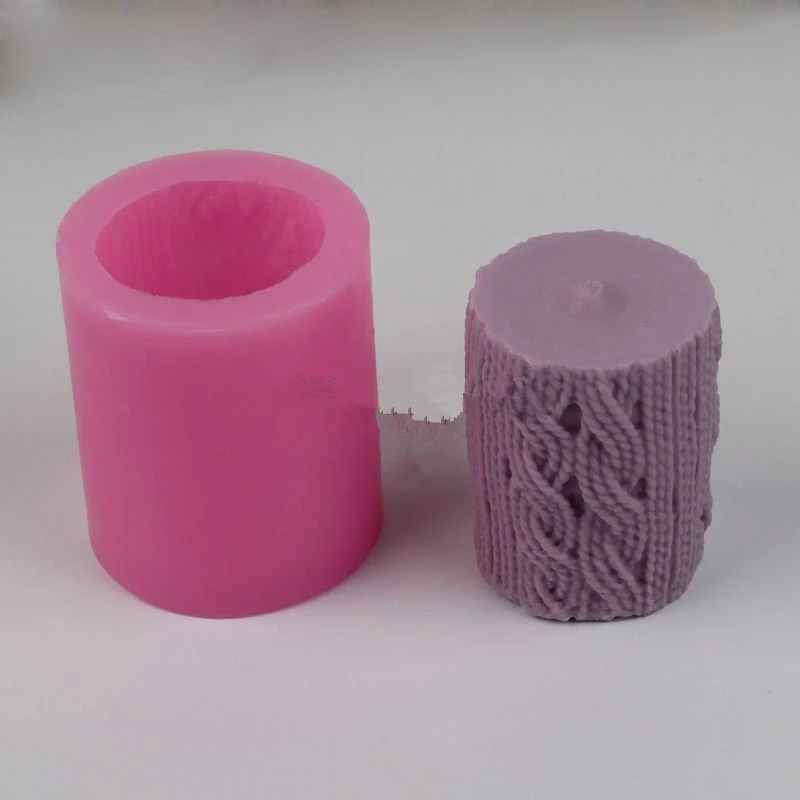 Силиконовые формы для свечей 3D пеньковые цветы глина инструменты выпечки