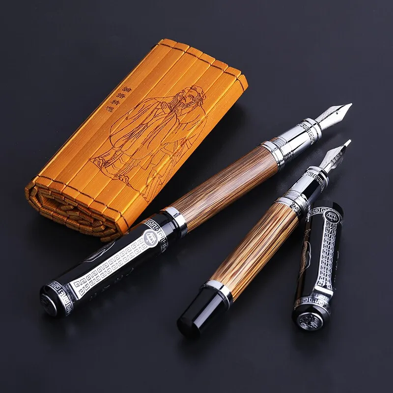 

Классическая Металлическая Ручка Duke 551, Конфуция, натуральный бамбук, средний/изогнутый иридий, 0,5 мм/1,2 мм, для офисного подарка