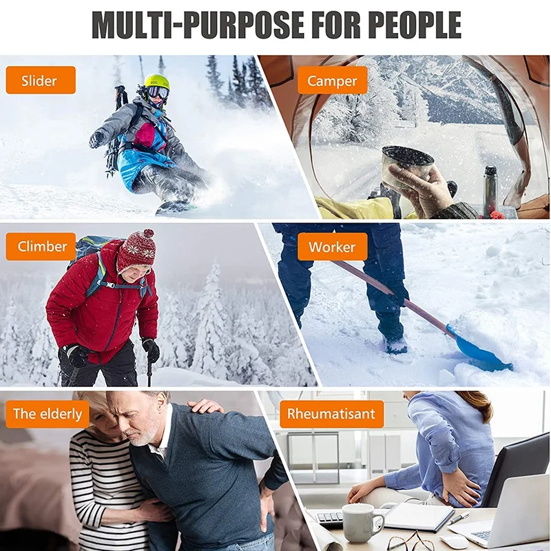 

Rechargeable Electric Socks with Large Capacity Battery with 3 Heat Setting for Hiking Fishing Camping Skiing