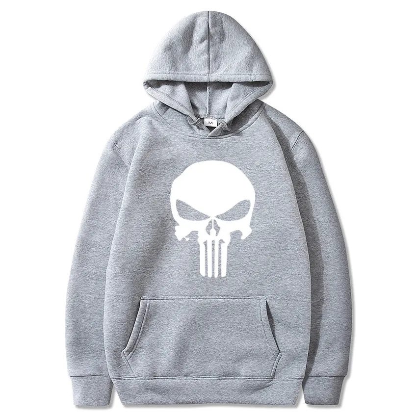Shun princes Store мужская белая толстовка с длинным рукавом и капюшоном черепом