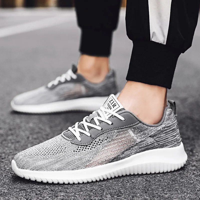 

Shoe for Men Summer Comfort Multicolor Sneaker Rubber Eva Novelties 2021 Trend Large Size Casual Knitted Man Shoe