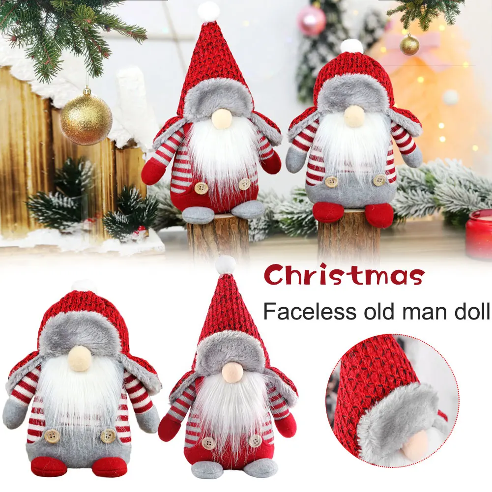 

Christmas Decorations Home Decor Christmas Dwarf Doll Santa Claus Plush Toy Faceless Doll Ornaments Holiday Family Party