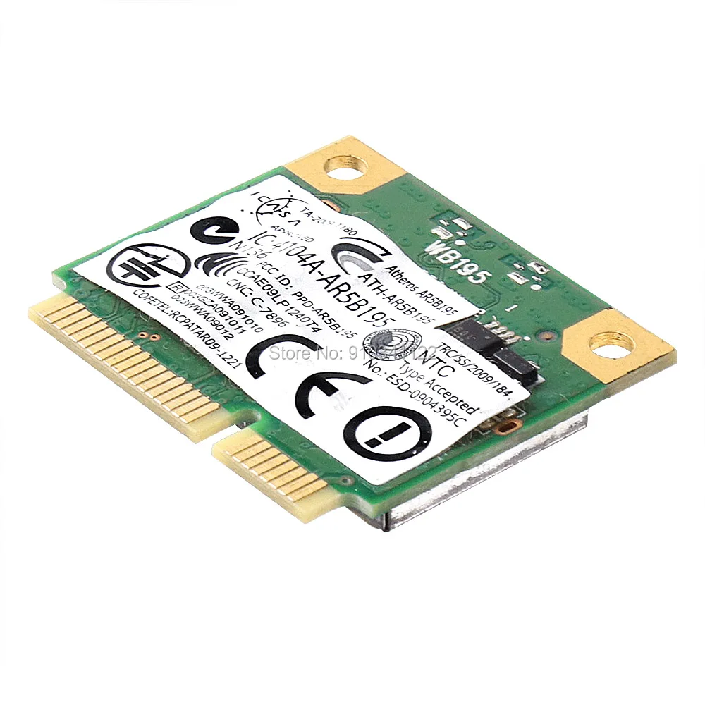 DW1702  Wifi N Bluetooth  -PCI-E WLAN   Dell 14R N4110 N4120 Atheros Ar5b195 802.11b/g/n