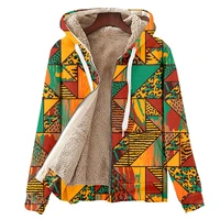 thermal mens winter jacket geometry print oversized fleece kids 3d animal pattern zipper hoodies thicken heating cardigan coat