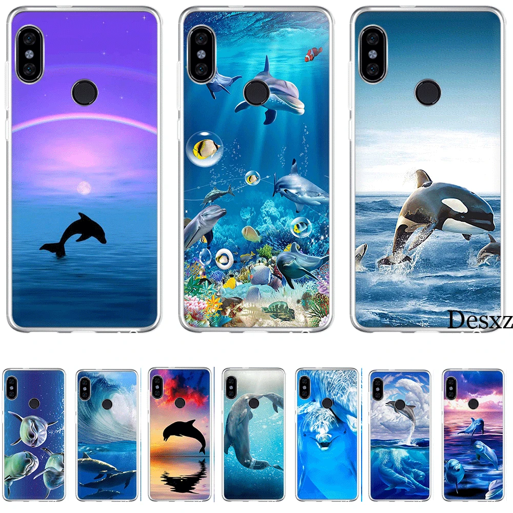 Мобильный чехол для телефона Xiaomi Redmi Note 6 7 Pro 5A 4 4X3 5 твердый переплет Океан Дельфин