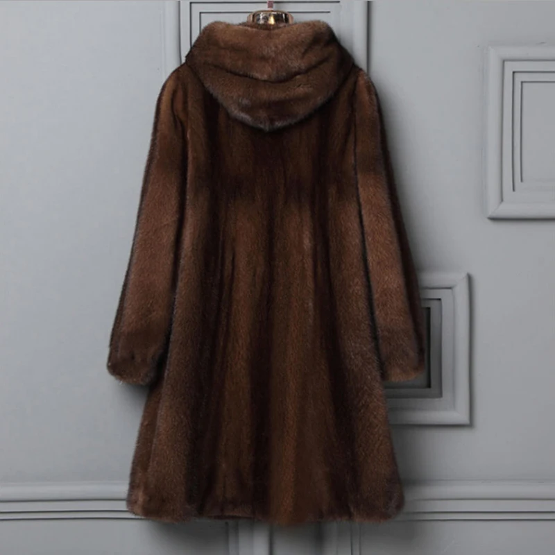 Высококачественная куртка из искусственного норкового меха женские шубы