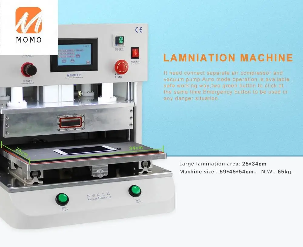 lcd laminating machine for mobile phone lcd screen repair vacuum oca laminator free global shipping