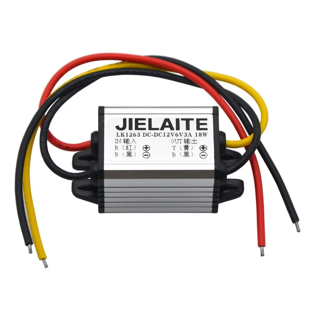 

Waterproof DC to DC Converter 12V to 3-9V 2A 3A Auto Car Power Module Supply Copper Cord Step-Down Voltage Regulator