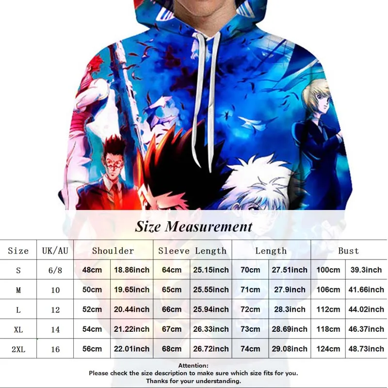 

Men Women 3D Printed Hoodies Streetwear Fashion Anime Hoodie Harajuku Hoodies Sweatshirt Pullover Jacket Coat