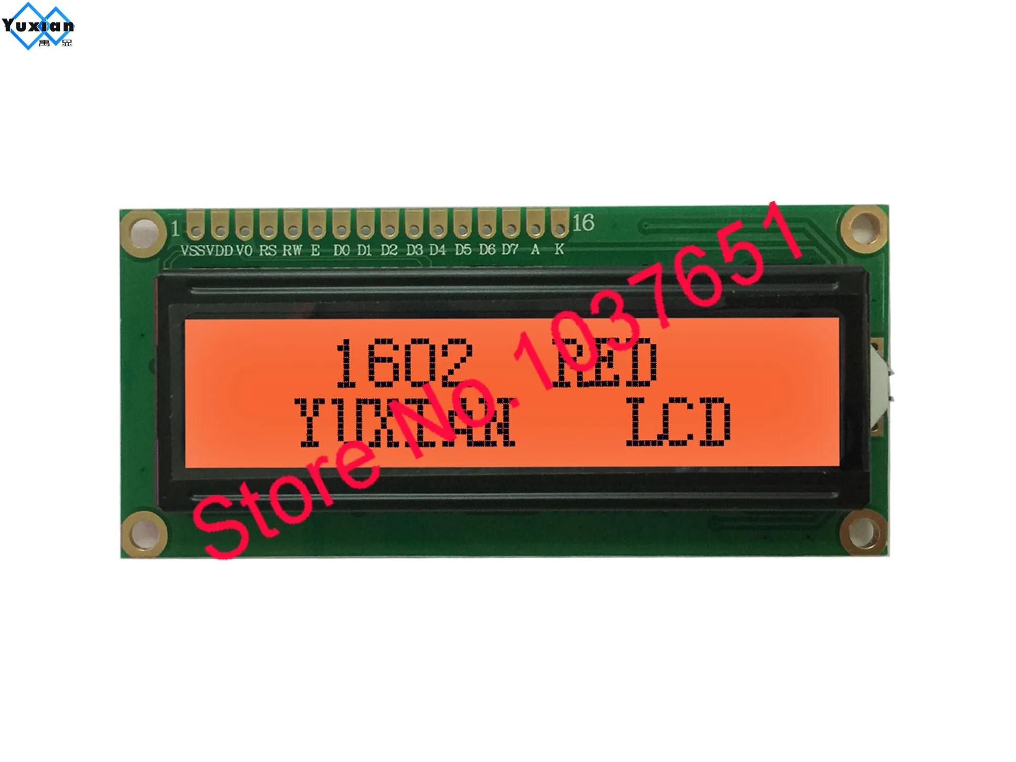 red 5v ЖК-дисплей дисплей 1602 цвет зеленый, синий белый красного и черного цвета, с буквенным принтом, 5v 3,3 v HD44780 ST7066 SPLC780D 1602A - Цвет: red 5v